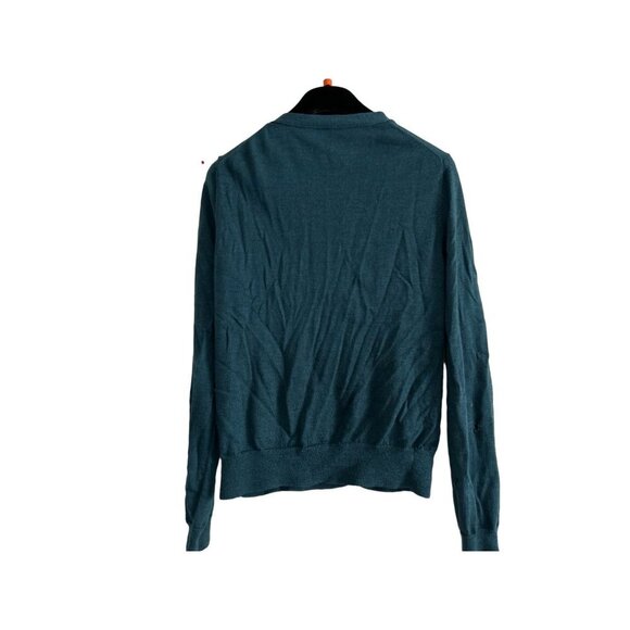 EILEEN FISHER Merino Wool Cardigan Button-down Sweater Green Size XSmall - Picture 6 of 7